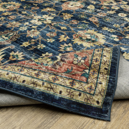 Oriental Weavers Sumter  Blue Rust Traditional