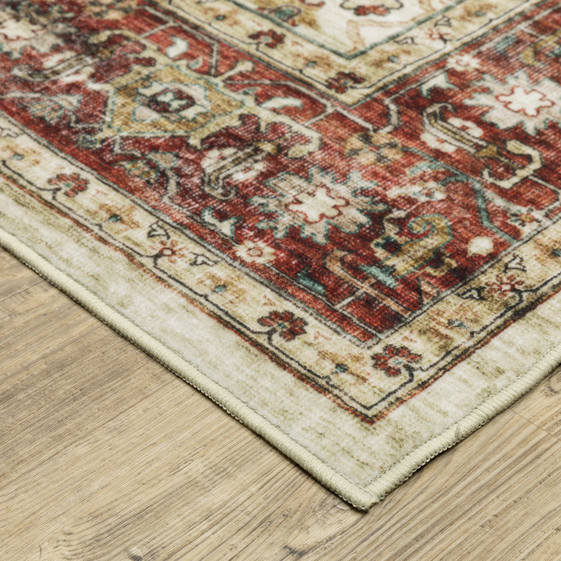 Oriental Weavers Sumter  Ivory Red Traditional