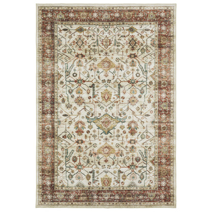 Oriental Weavers Sumter  Ivory Red Traditional