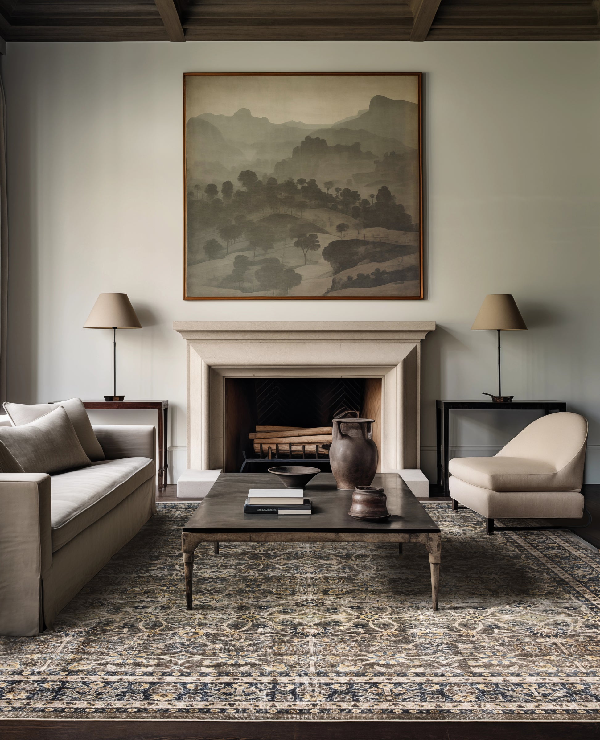 Oriental Weavers Sumter  Grey Blue Traditional