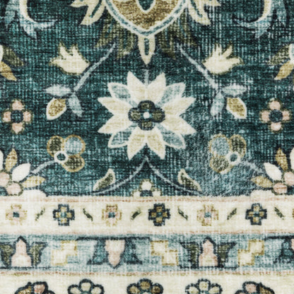 Oriental Weavers Sumter  Teal Ivory Traditional