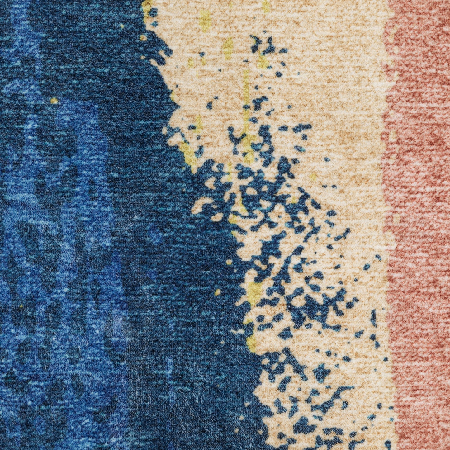 Oriental Weavers Sumter  Blue Gold Modern & Contemporary