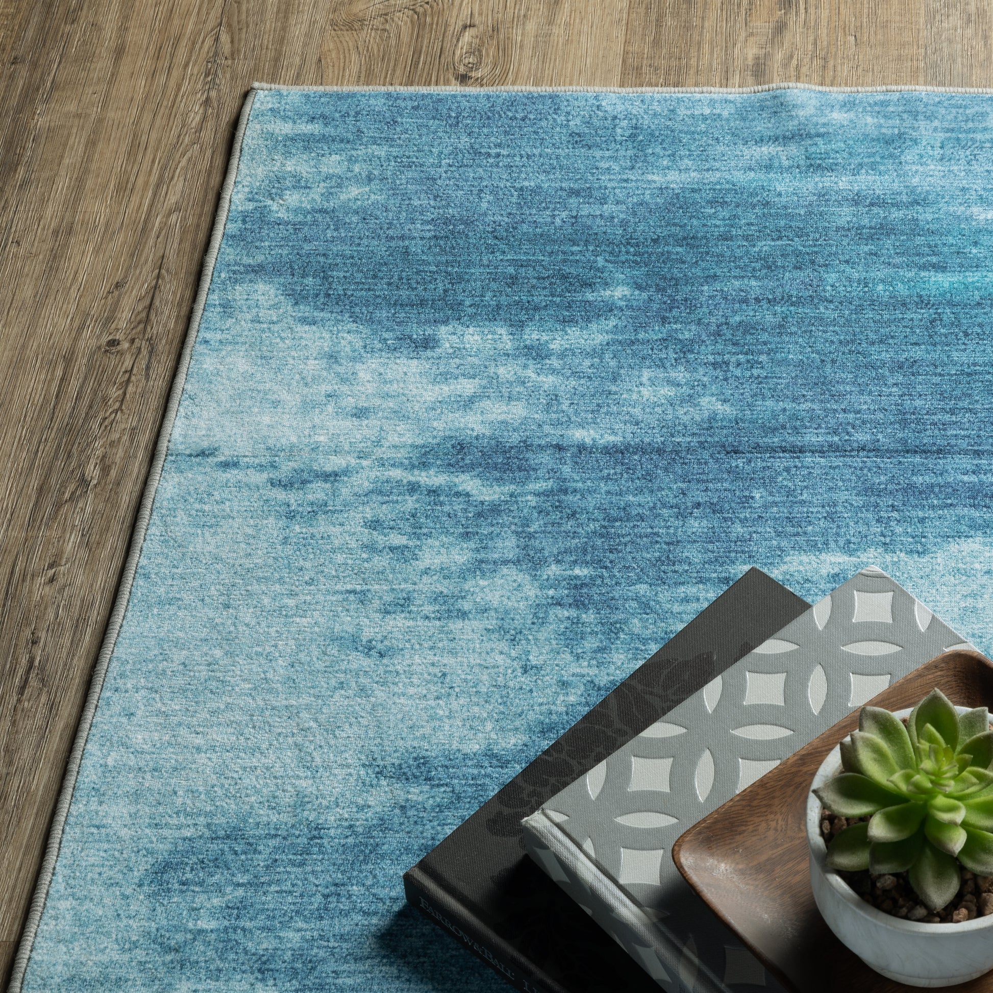 Oriental Weavers Sumter  Blue Ivory Modern & Contemporary