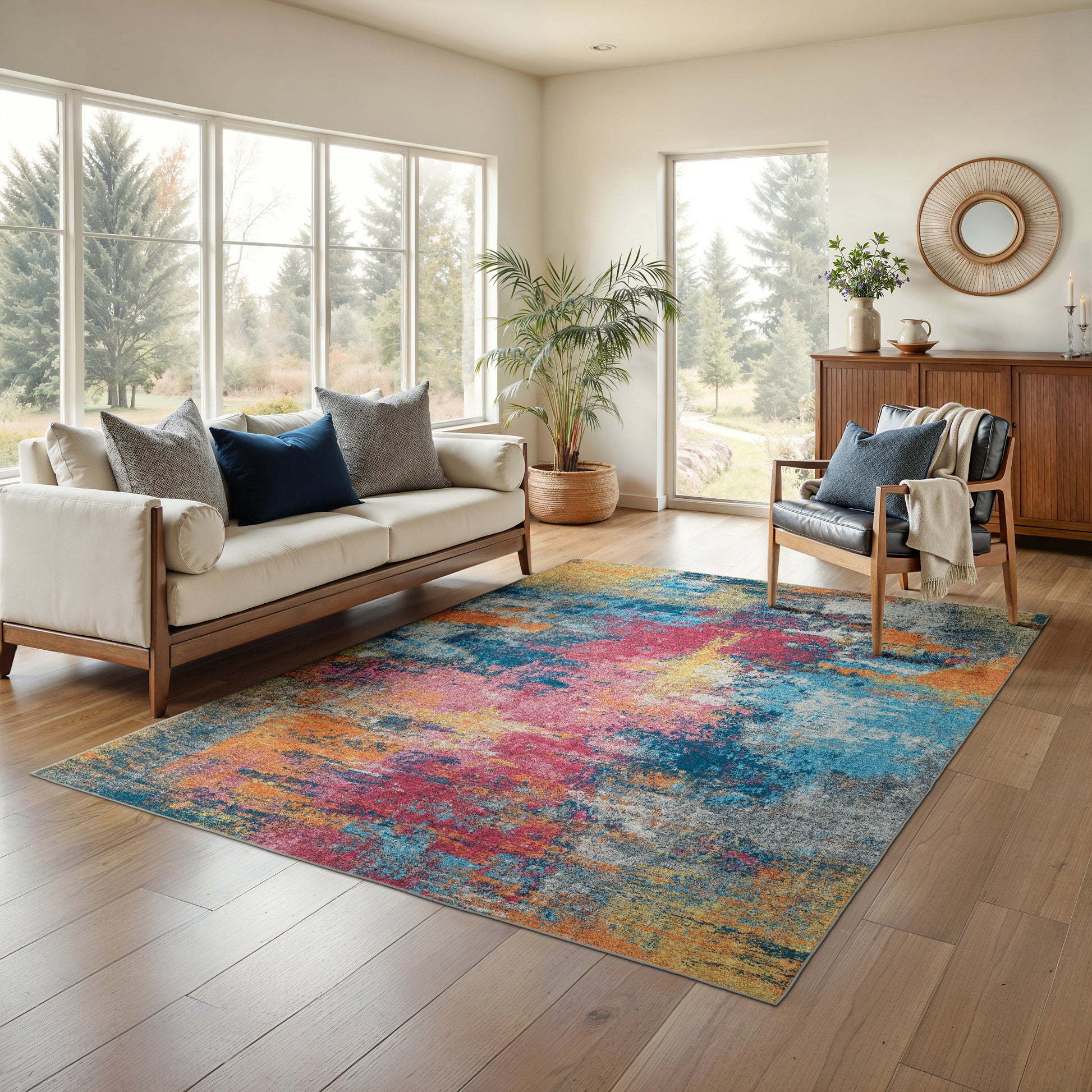 Oriental Weavers Sumter  Multi-colored  Modern & Contemporary