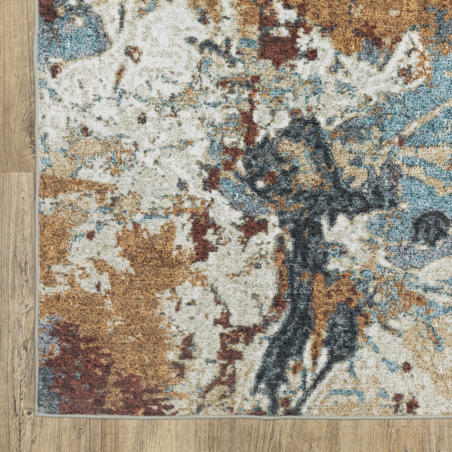Oriental Weavers Sumter  Blue Rust Modern & Contemporary