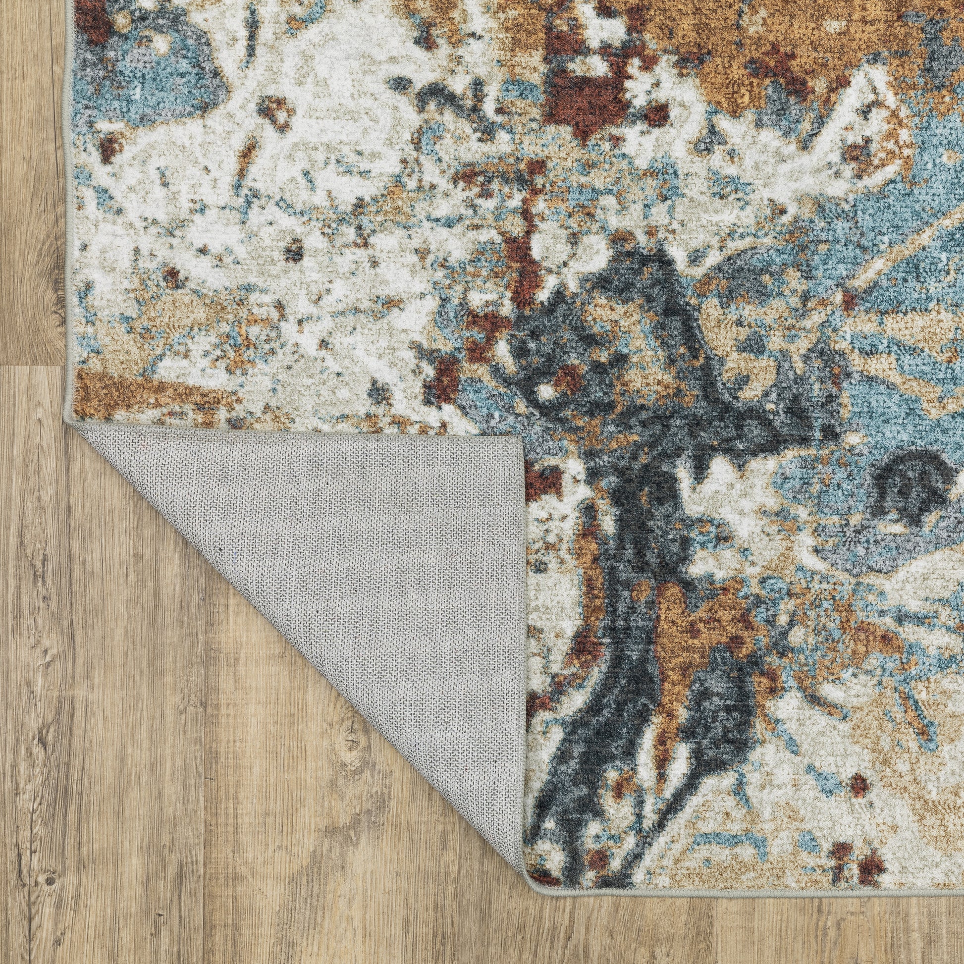 Oriental Weavers Sumter  Blue Rust Modern & Contemporary