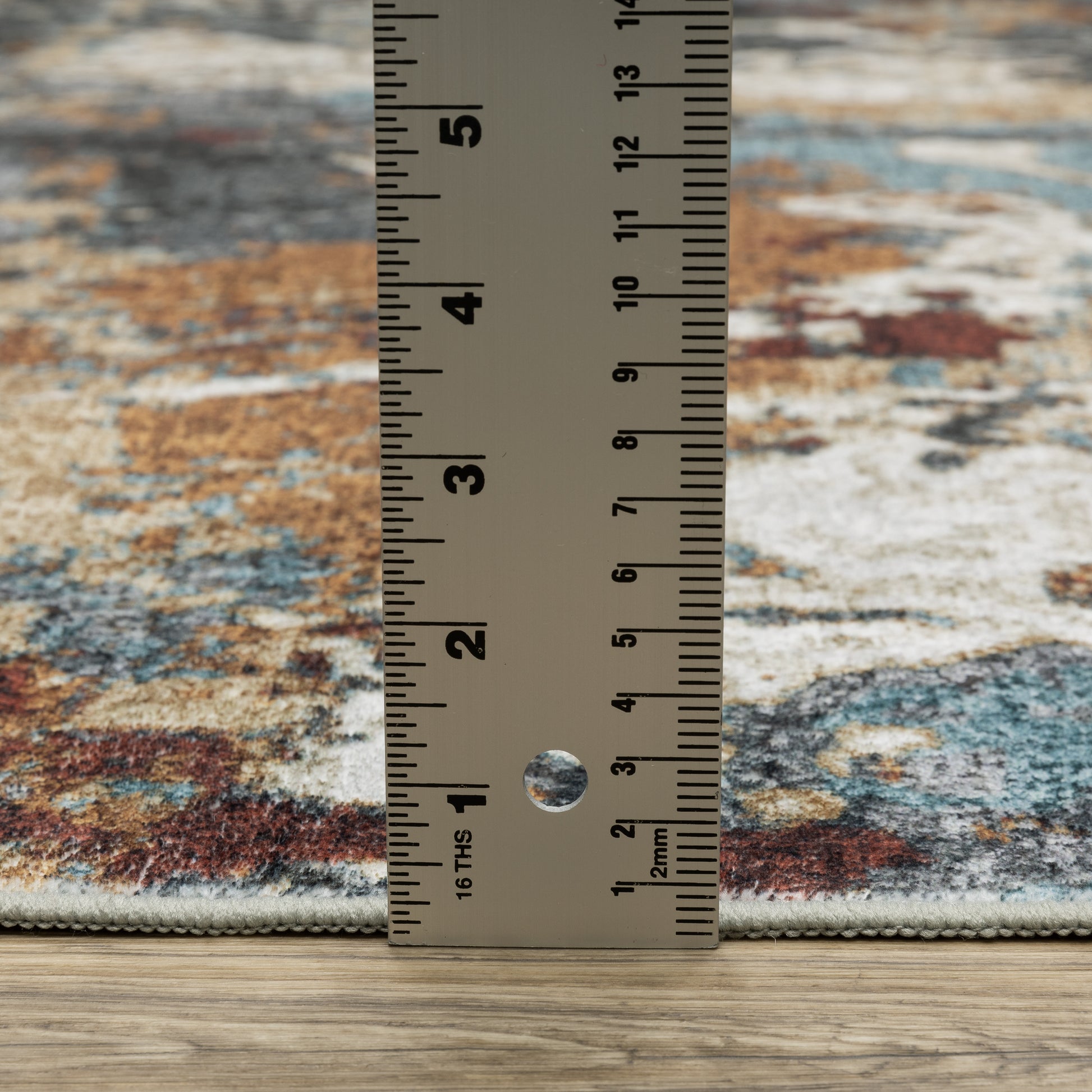 Oriental Weavers Sumter  Blue Rust Modern & Contemporary