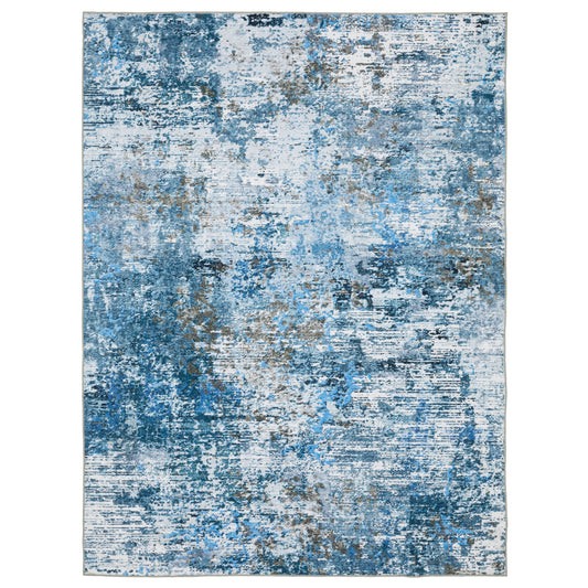 Oriental Weavers Sumter  Blue Ivory Modern & Contemporary