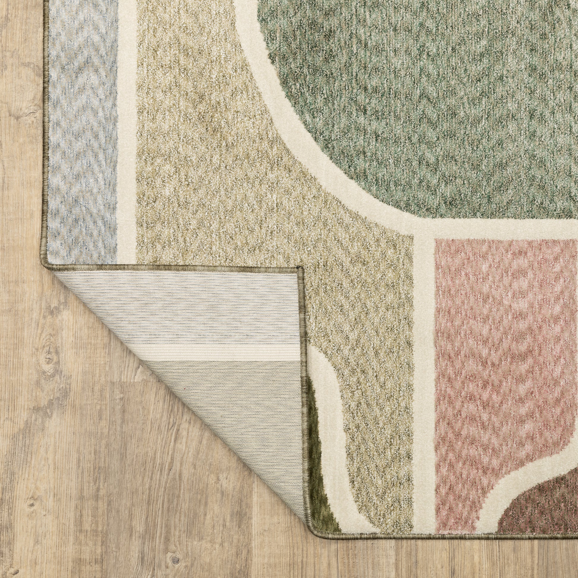 Oriental Weavers Tisdell  Green Multi Mid-Century Modern