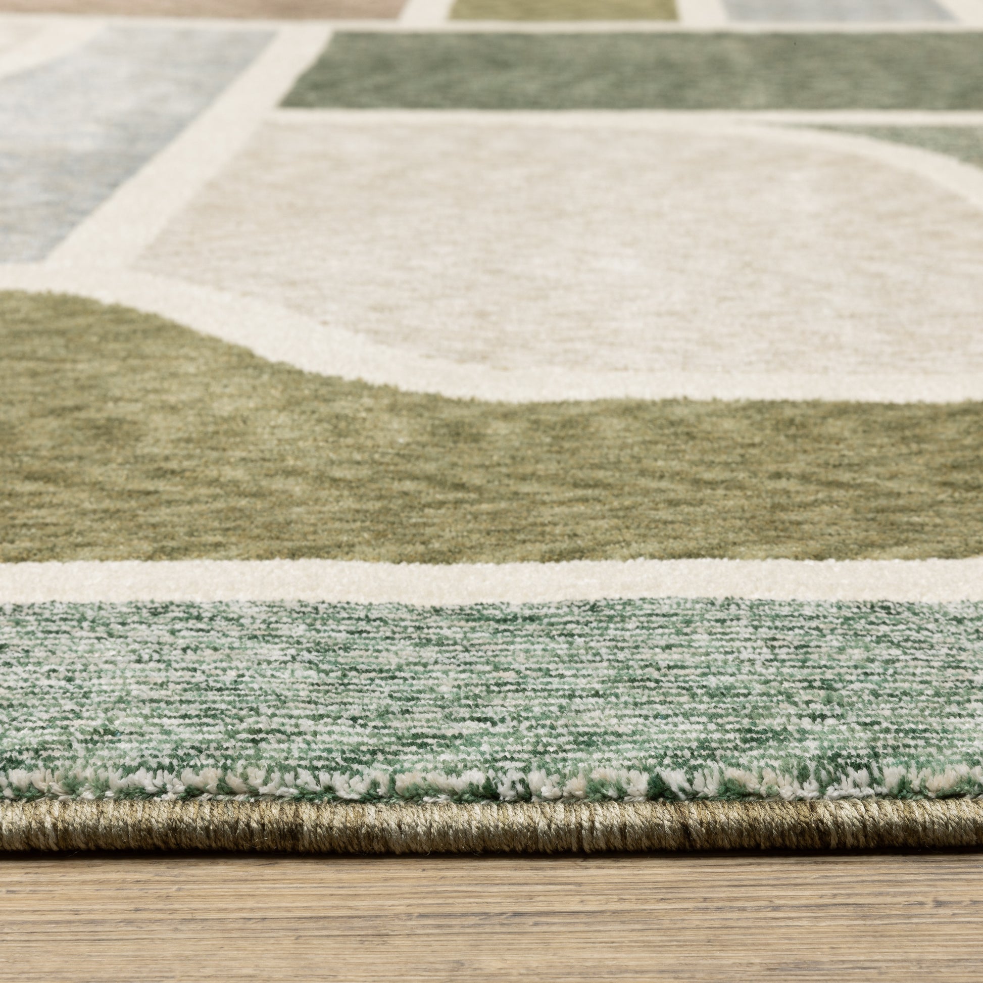 Oriental Weavers Tisdell  Green Multi Mid-Century Modern