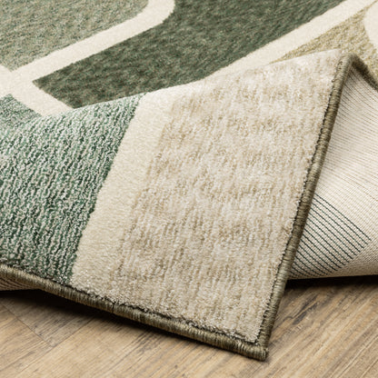 Oriental Weavers Tisdell  Green Multi Mid-Century Modern