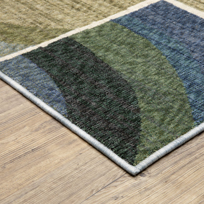 Oriental Weavers Tisdell  Blue Green Modern