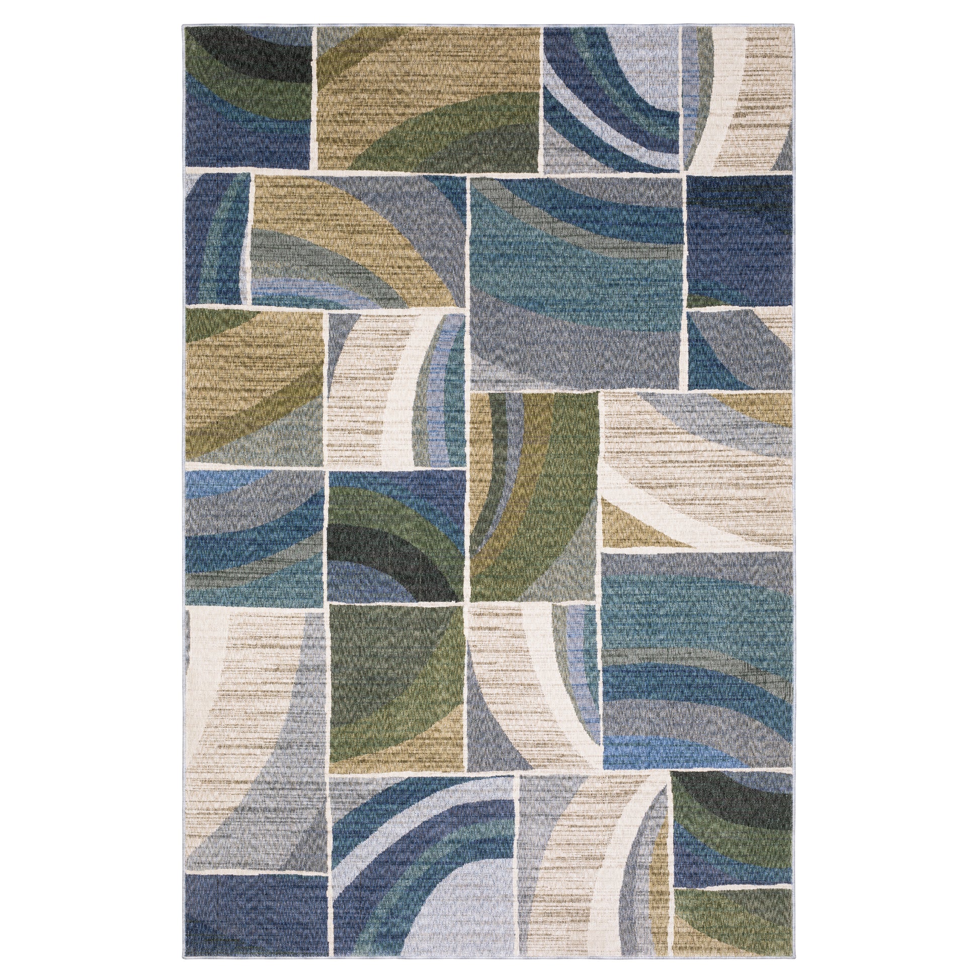 Oriental Weavers Tisdell  Blue Green Modern
