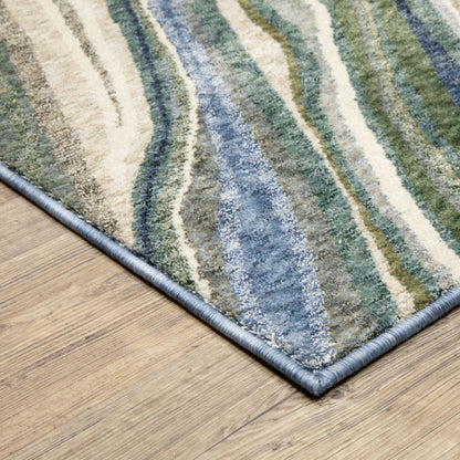 Oriental Weavers Tisdell  Green Blue Modern