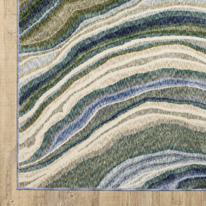 Oriental Weavers Tisdell  Green Blue Modern