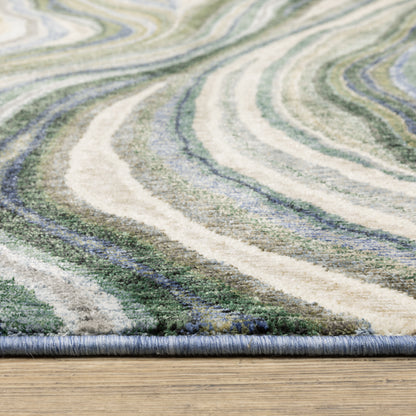 Oriental Weavers Tisdell  Green Blue Modern