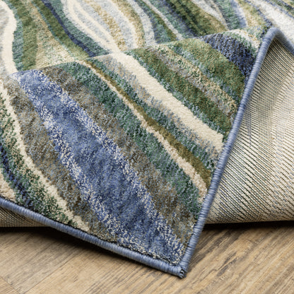 Oriental Weavers Tisdell  Green Blue Modern