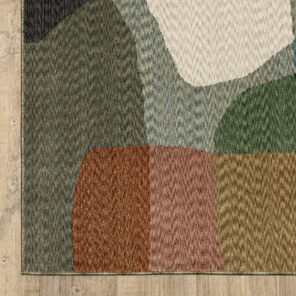 Oriental Weavers Tisdell  Multi-colored  Mid-Century Modern