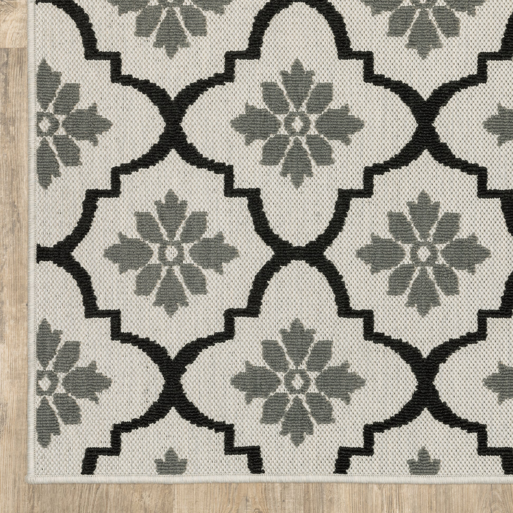 Oriental Weavers Torrey  Light Grey Black Moroccan