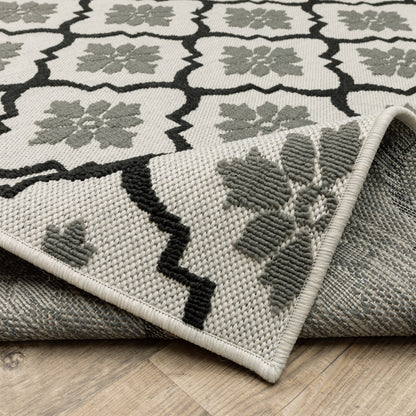 Oriental Weavers Torrey  Light Grey Black Moroccan
