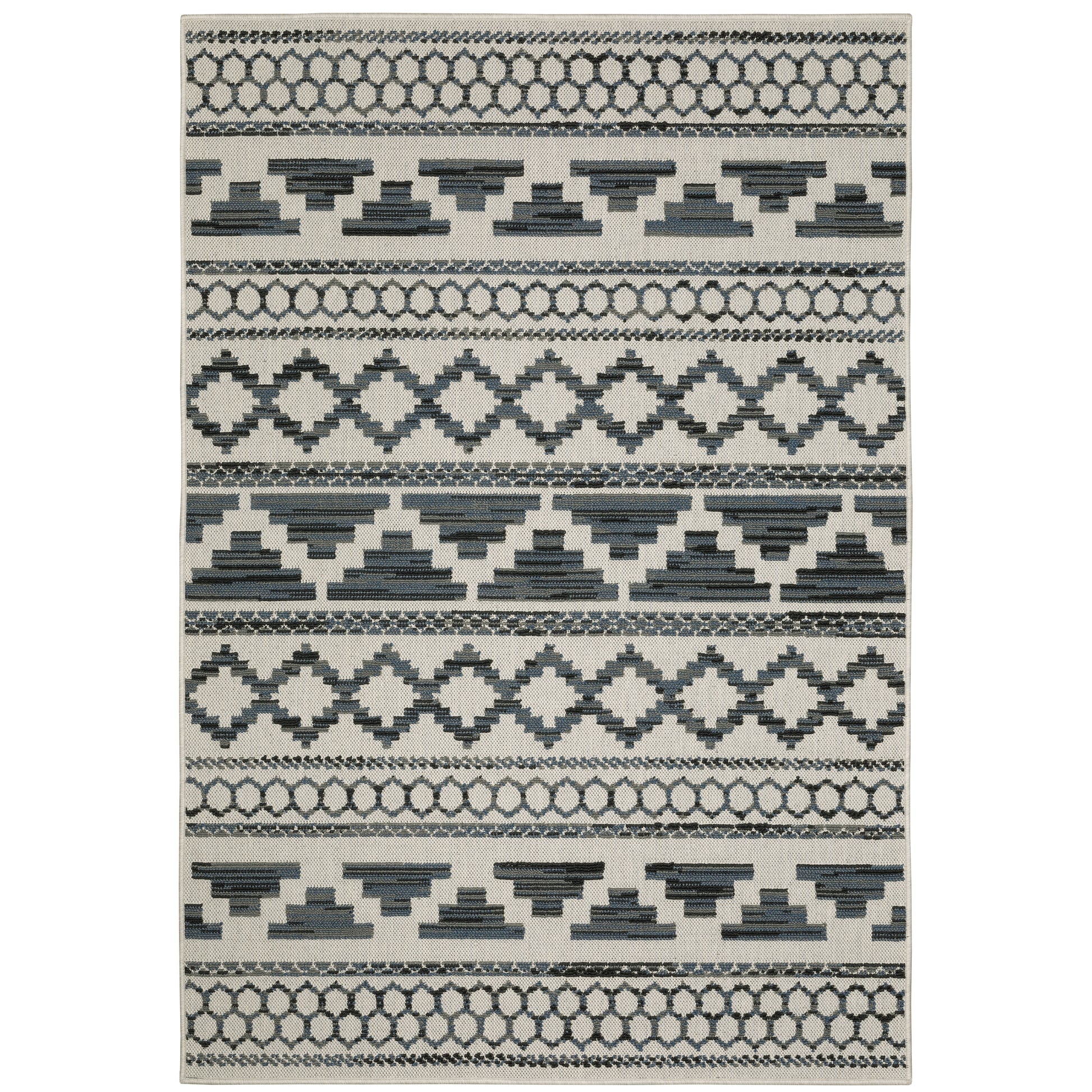 Oriental Weavers Torrey  Light Grey Blue Tribal