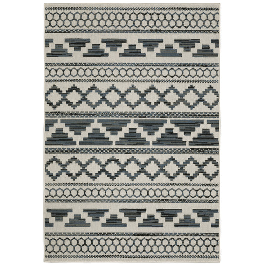 Oriental Weavers Torrey  Light Grey Blue Tribal