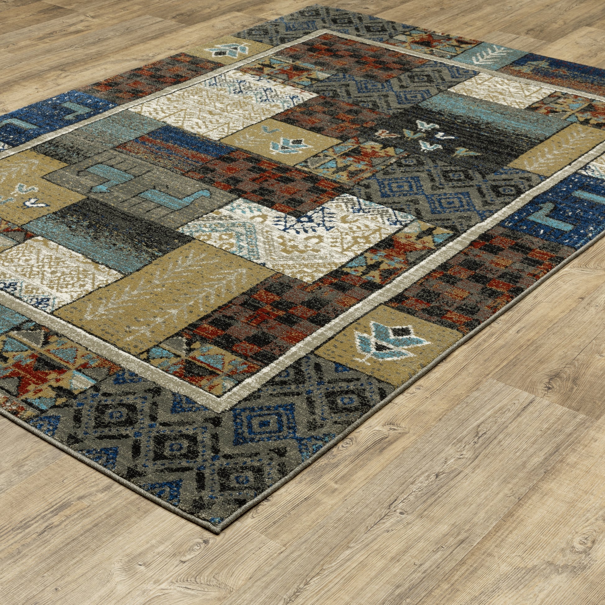 Oriental Weavers Venice  Blue Gold Bohemian