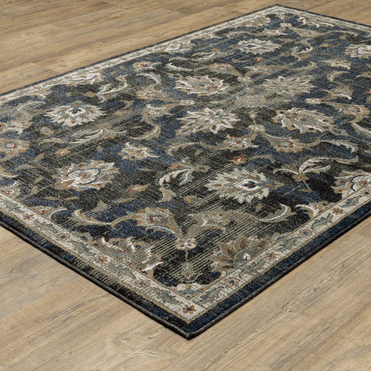 Oriental Weavers Venice  Charcoal Blue Traditional