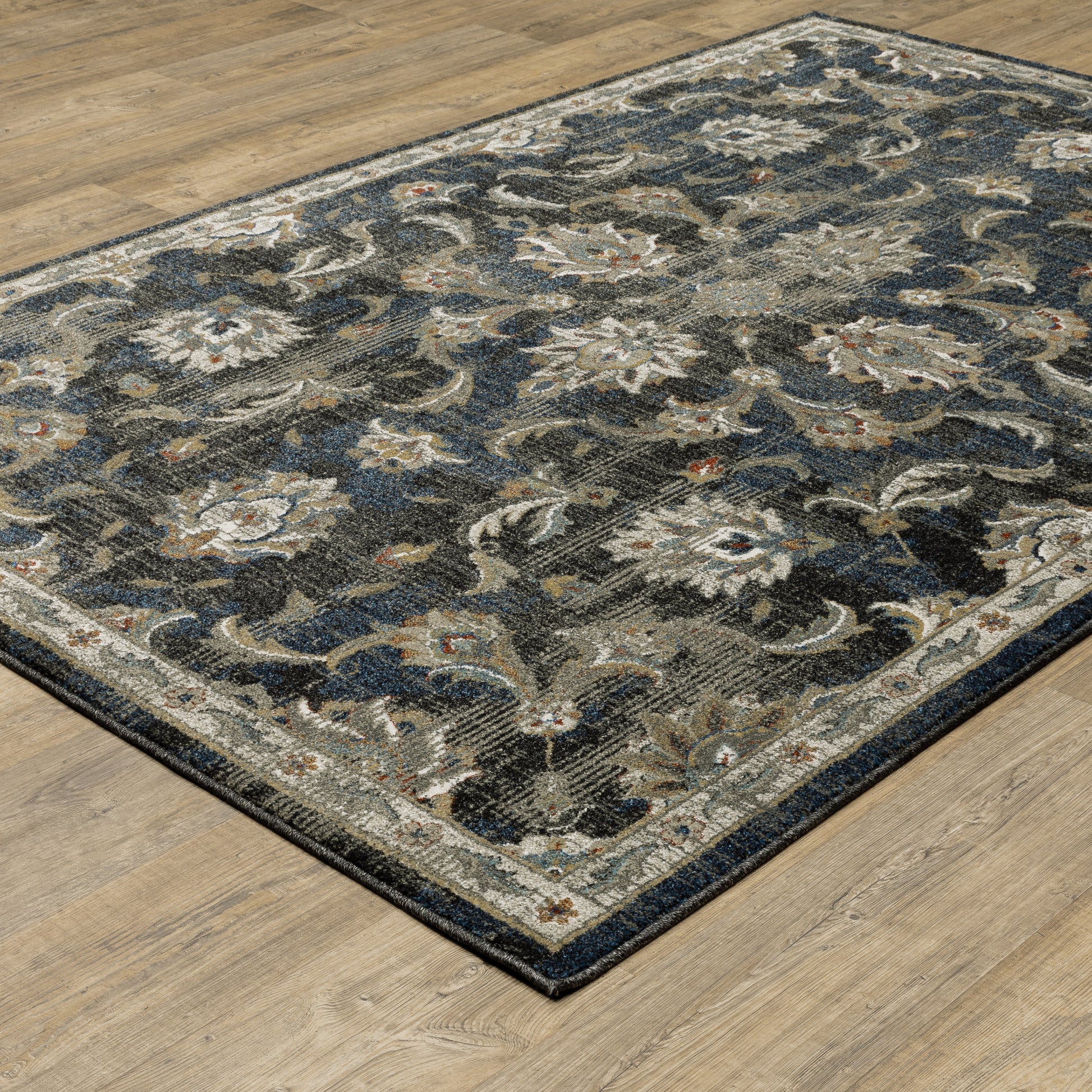 Oriental Weavers Venice  Charcoal Blue Traditional