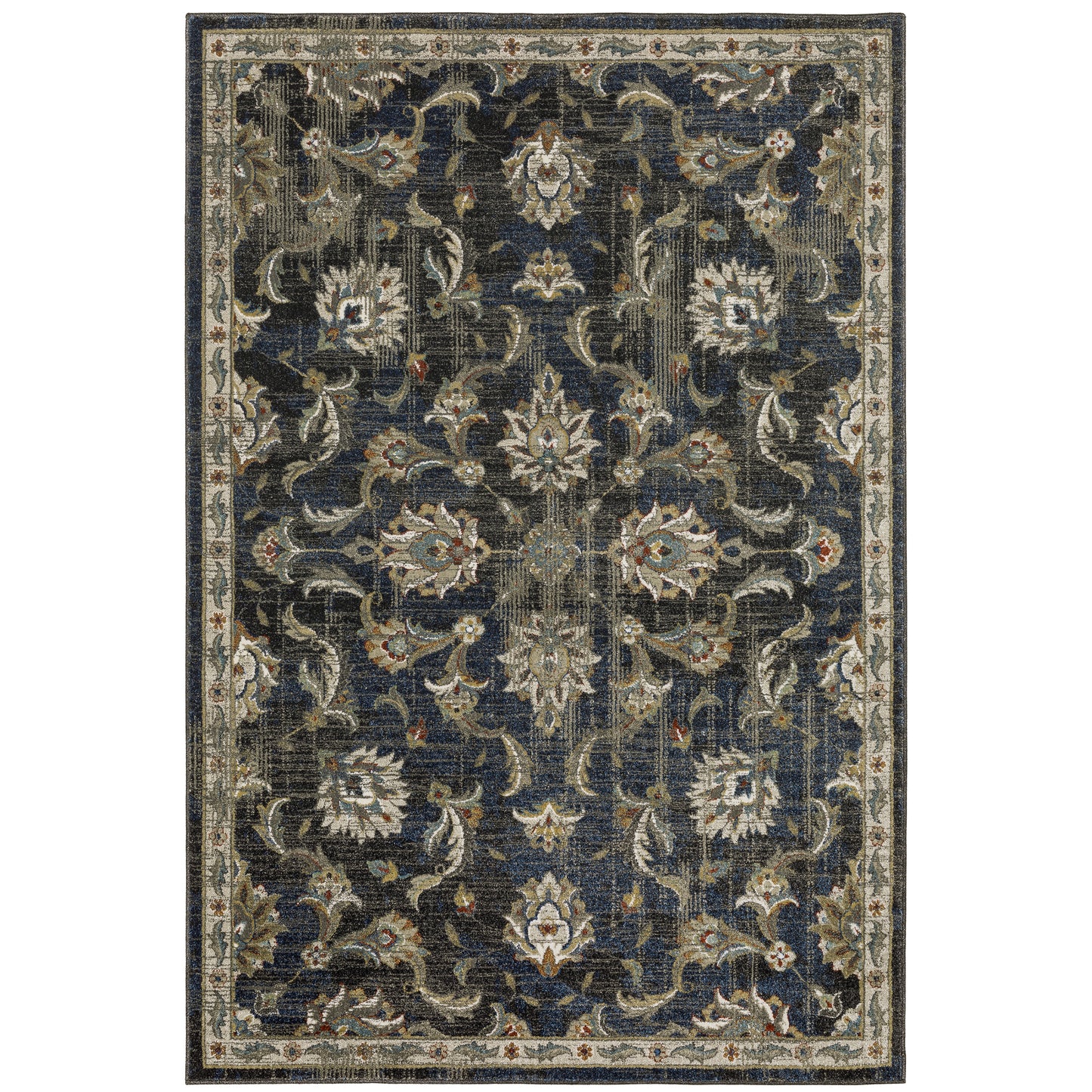 Oriental Weavers Venice  Charcoal Blue Traditional