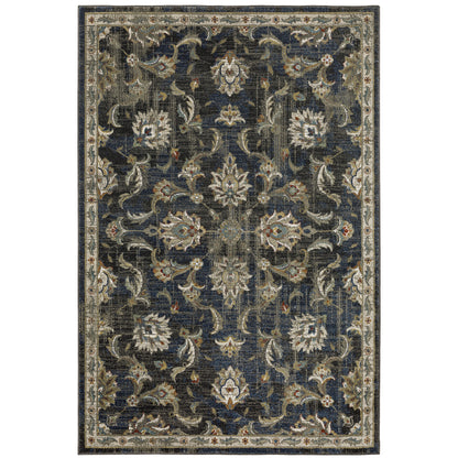Oriental Weavers Venice  Charcoal Blue Traditional