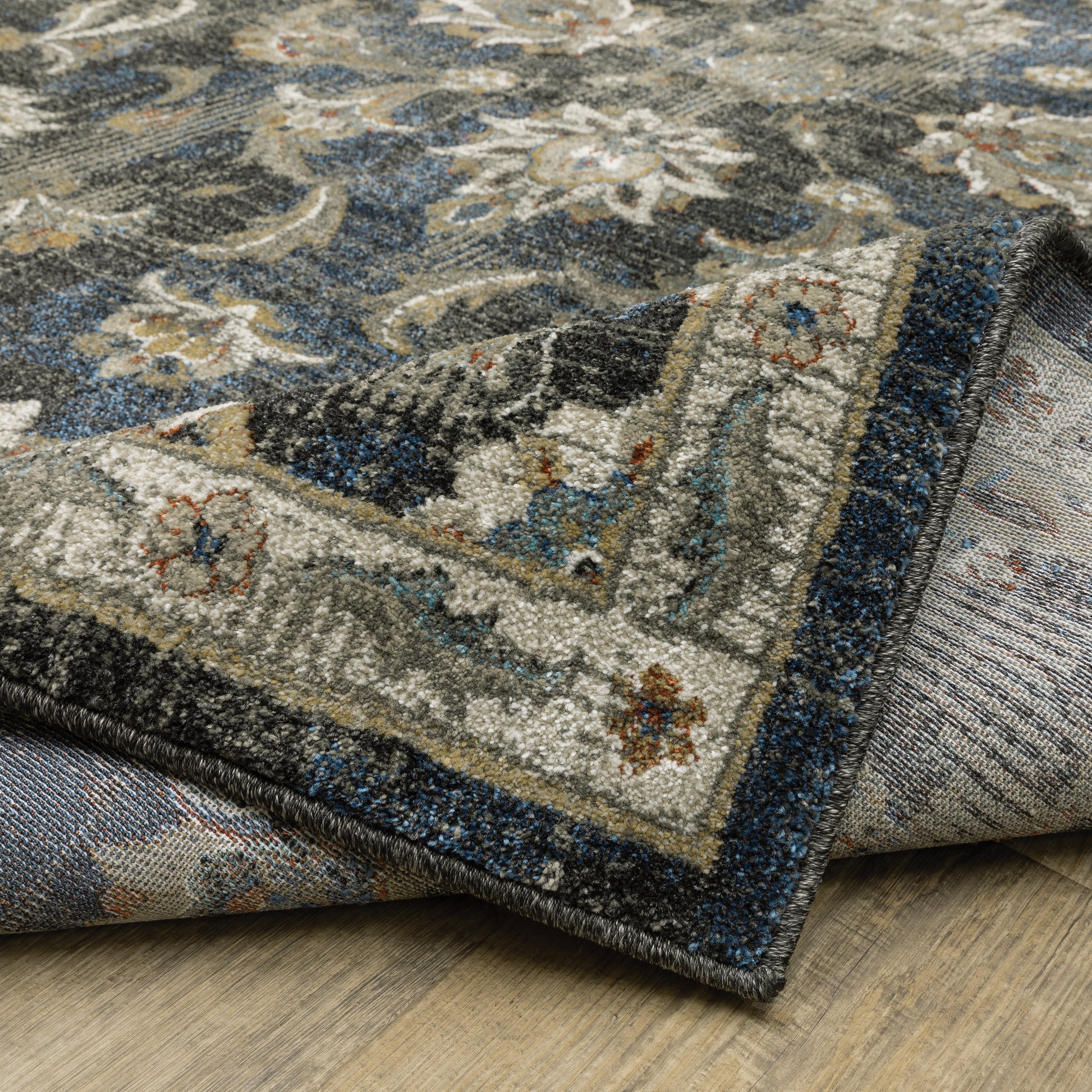 Oriental Weavers Venice  Charcoal Blue Traditional