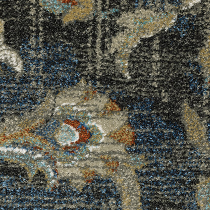 Oriental Weavers Venice  Charcoal Blue Traditional