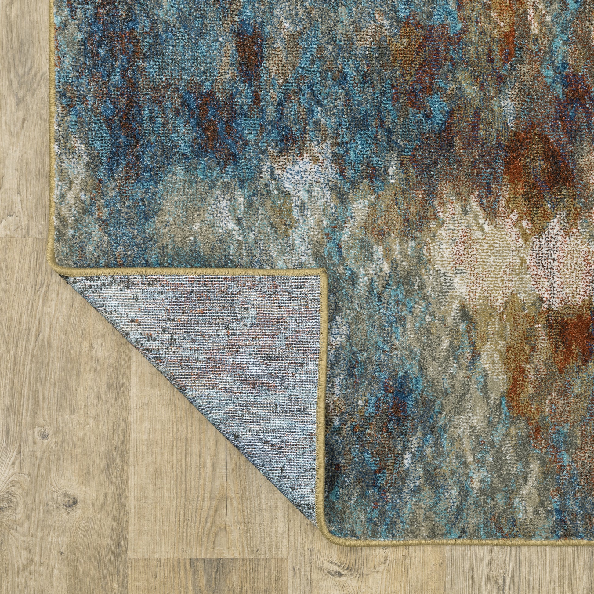 Oriental Weavers Venice  Blue Gold Modern & Contemporary