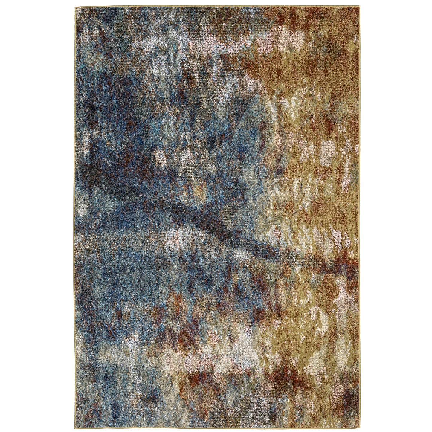 Oriental Weavers Venice  Blue Gold Modern & Contemporary