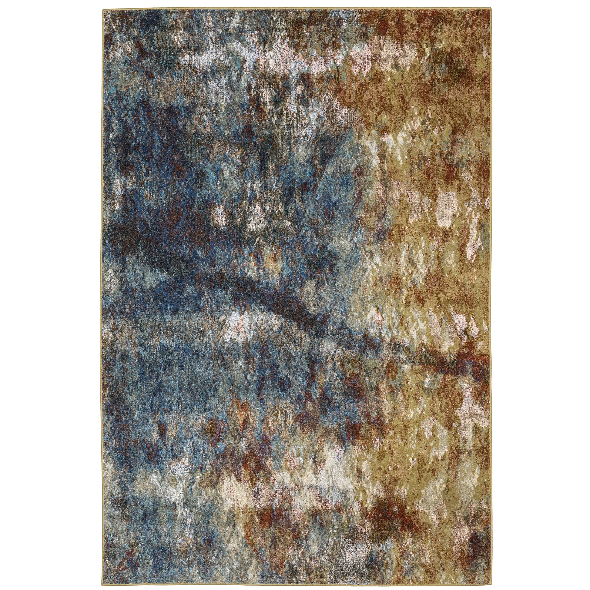 Oriental Weavers Venice  Blue Gold Modern & Contemporary