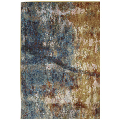 Oriental Weavers Venice  Blue Gold Modern & Contemporary
