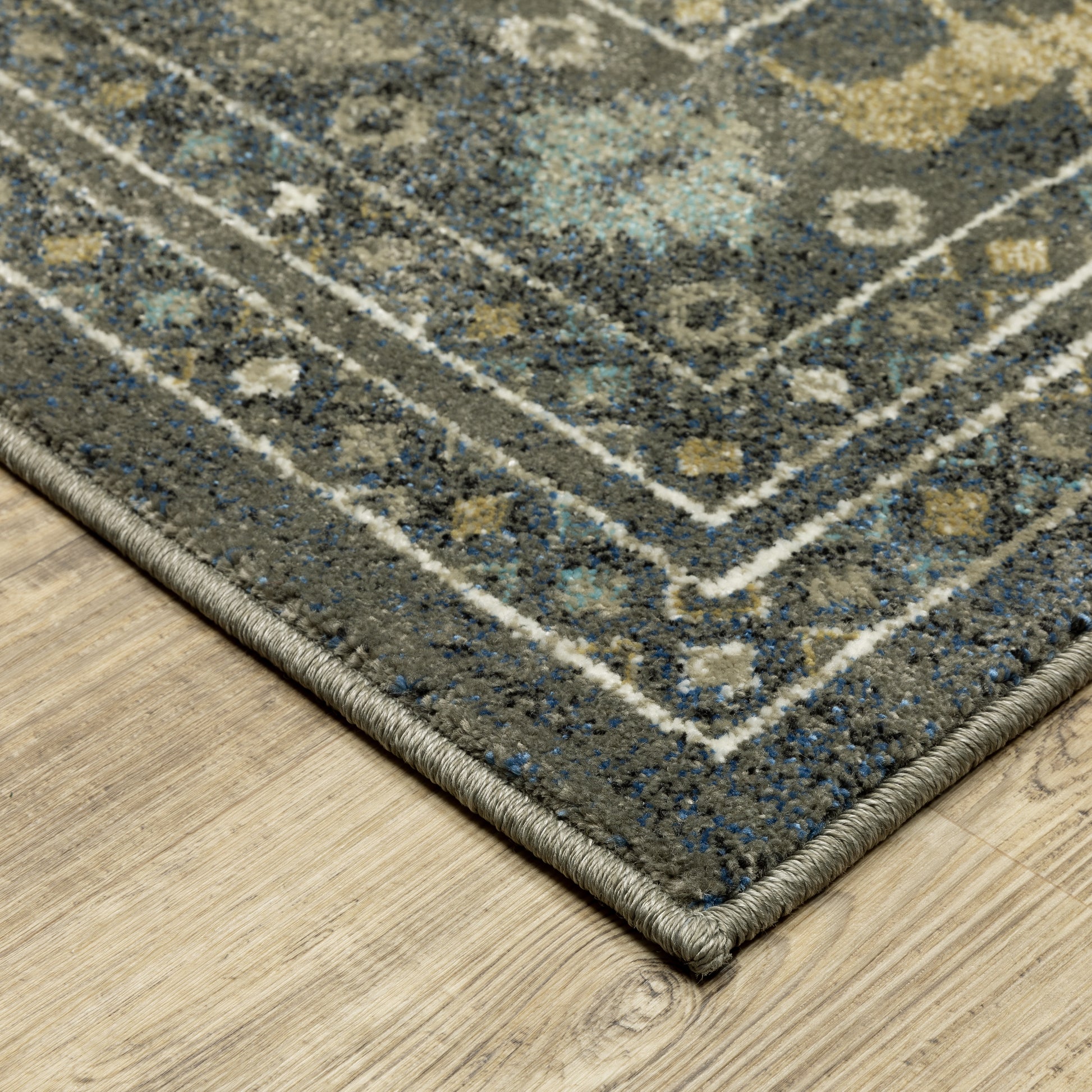 Oriental Weavers Venice  Blue Gold Southwestern/Lodge