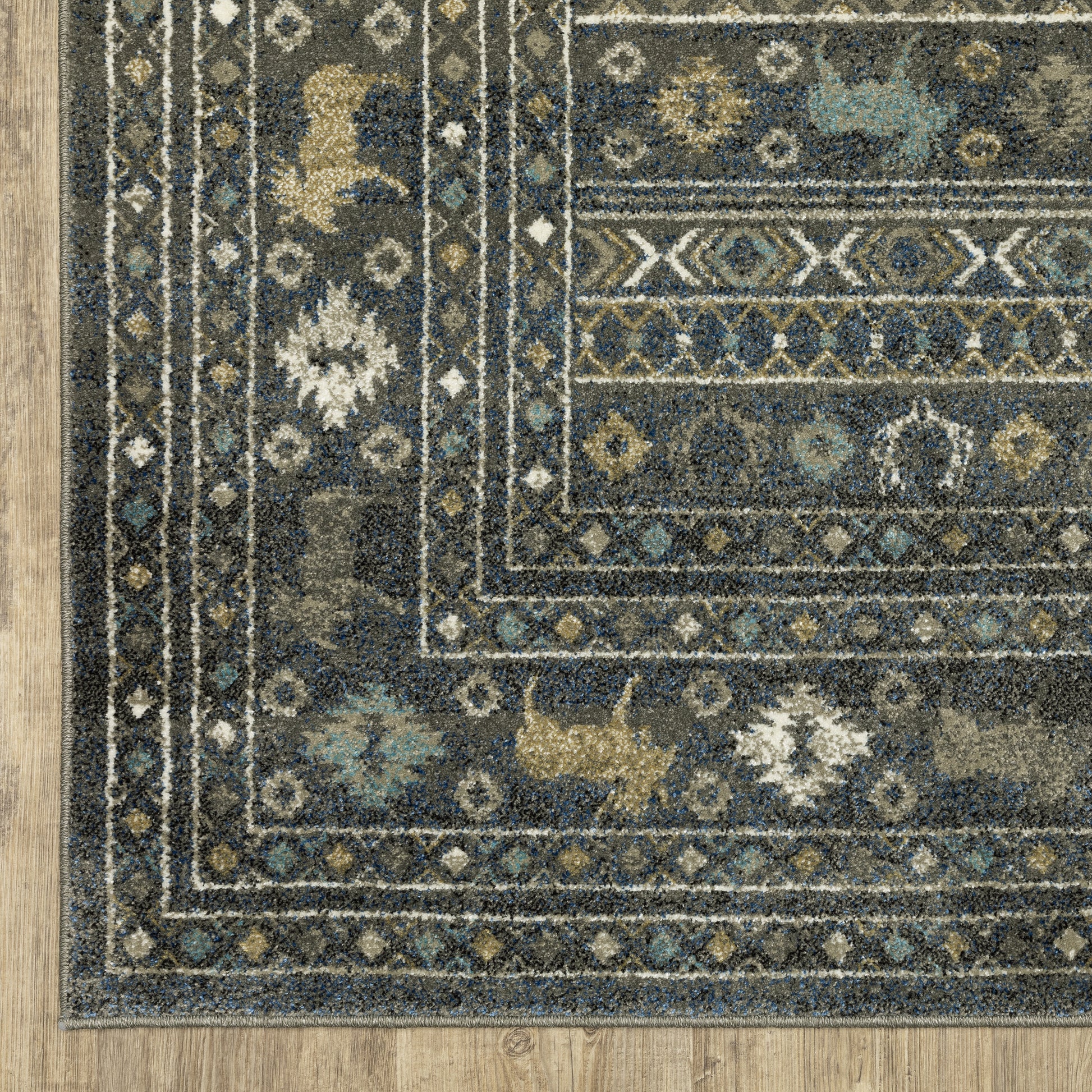 Oriental Weavers Venice  Blue Gold Southwestern/Lodge