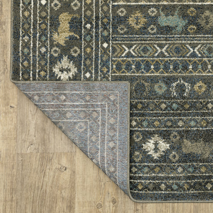 Oriental Weavers Venice  Blue Gold Southwestern/Lodge