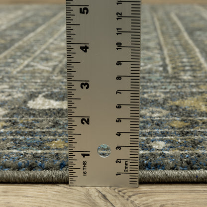 Oriental Weavers Venice  Blue Gold Southwestern/Lodge