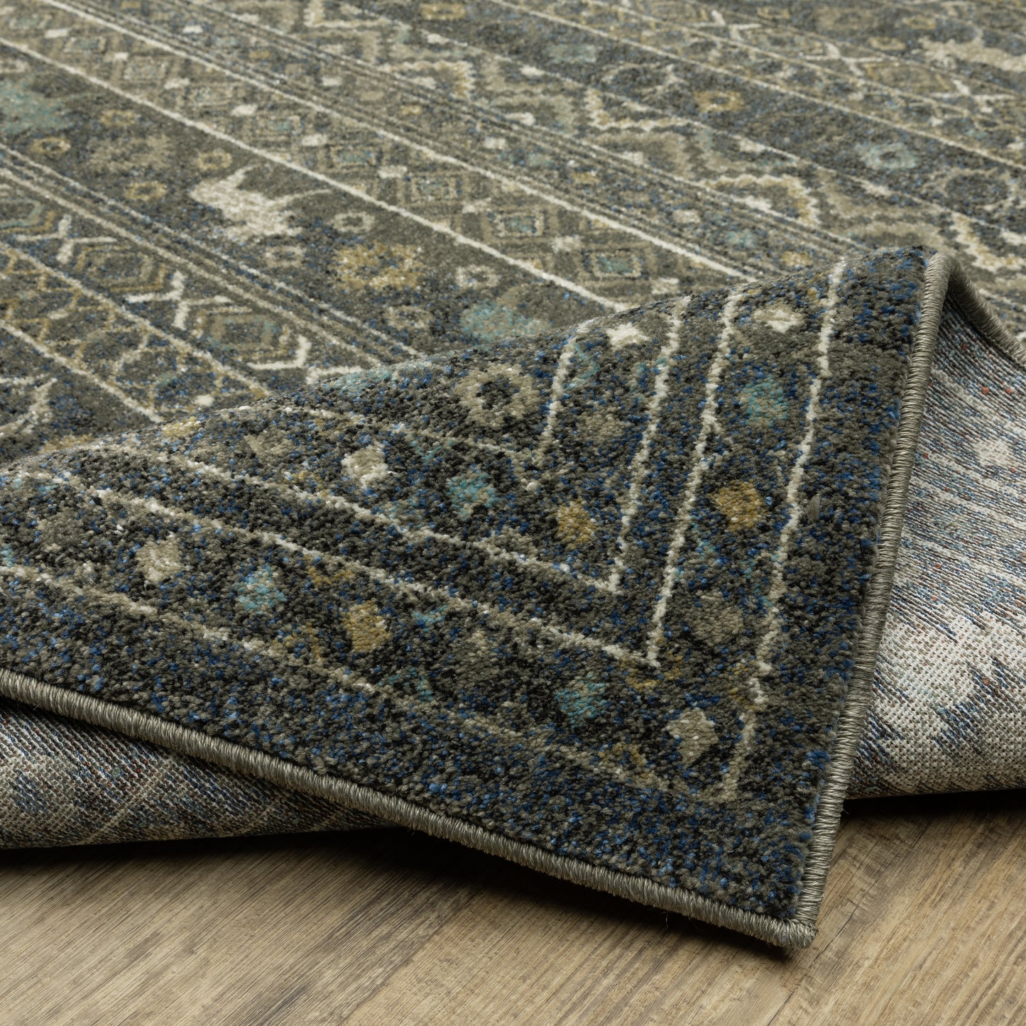 Oriental Weavers Venice  Blue Gold Southwestern/Lodge