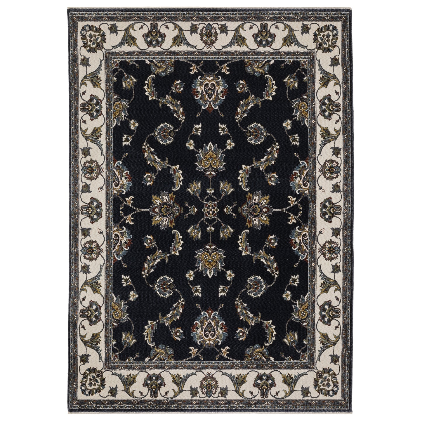 Oriental Weavers Vivian  Navy Ivory Traditional