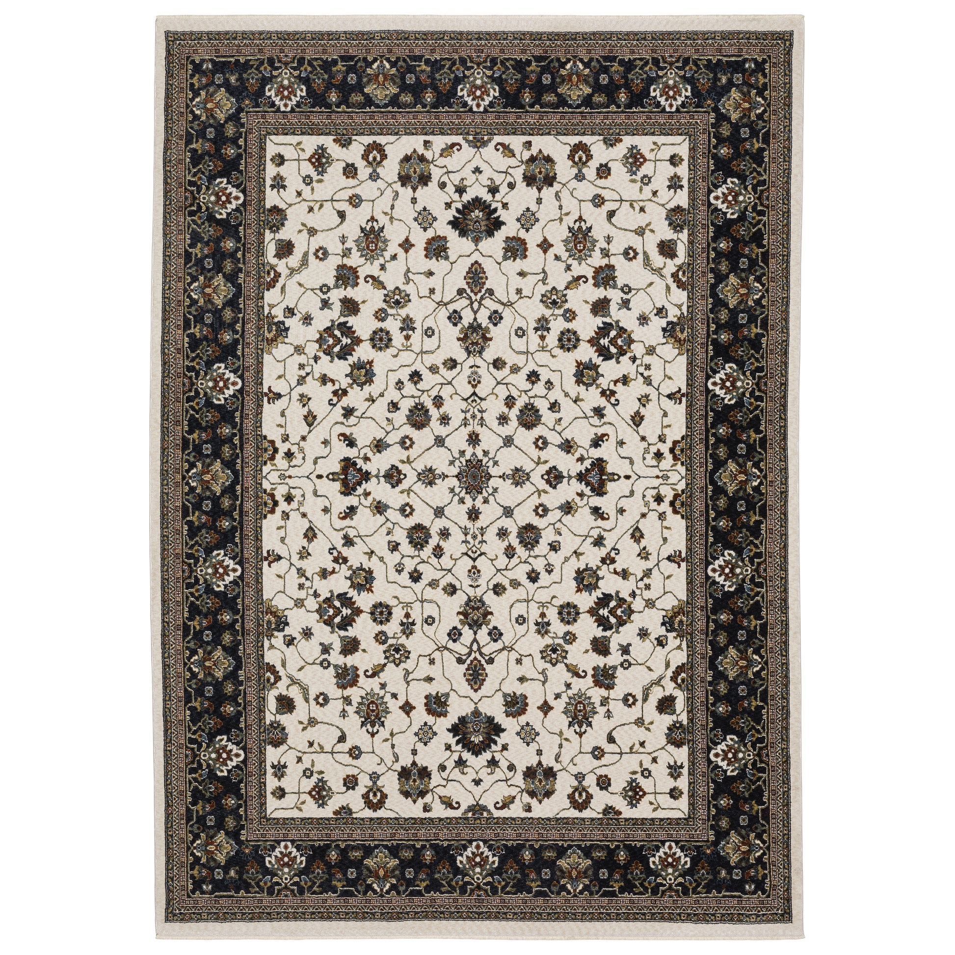 Oriental Weavers Vivian  Ivory Navy Traditional