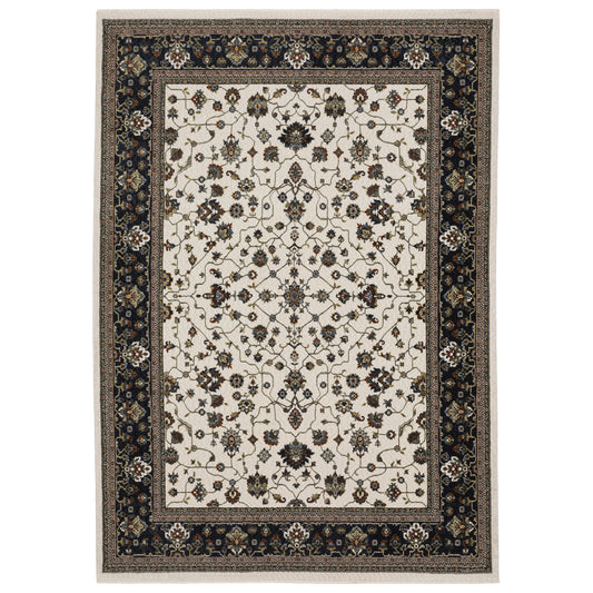 Oriental Weavers Vivian  Ivory Navy Traditional