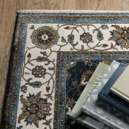 Oriental Weavers Vivian  Blue Ivory Traditional