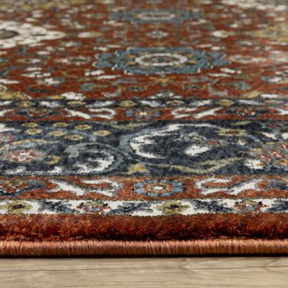 Oriental Weavers Vivian  Red Navy Traditional