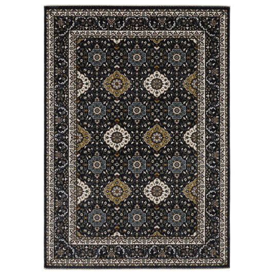 Oriental Weavers Vivian  Navy Gold Traditional