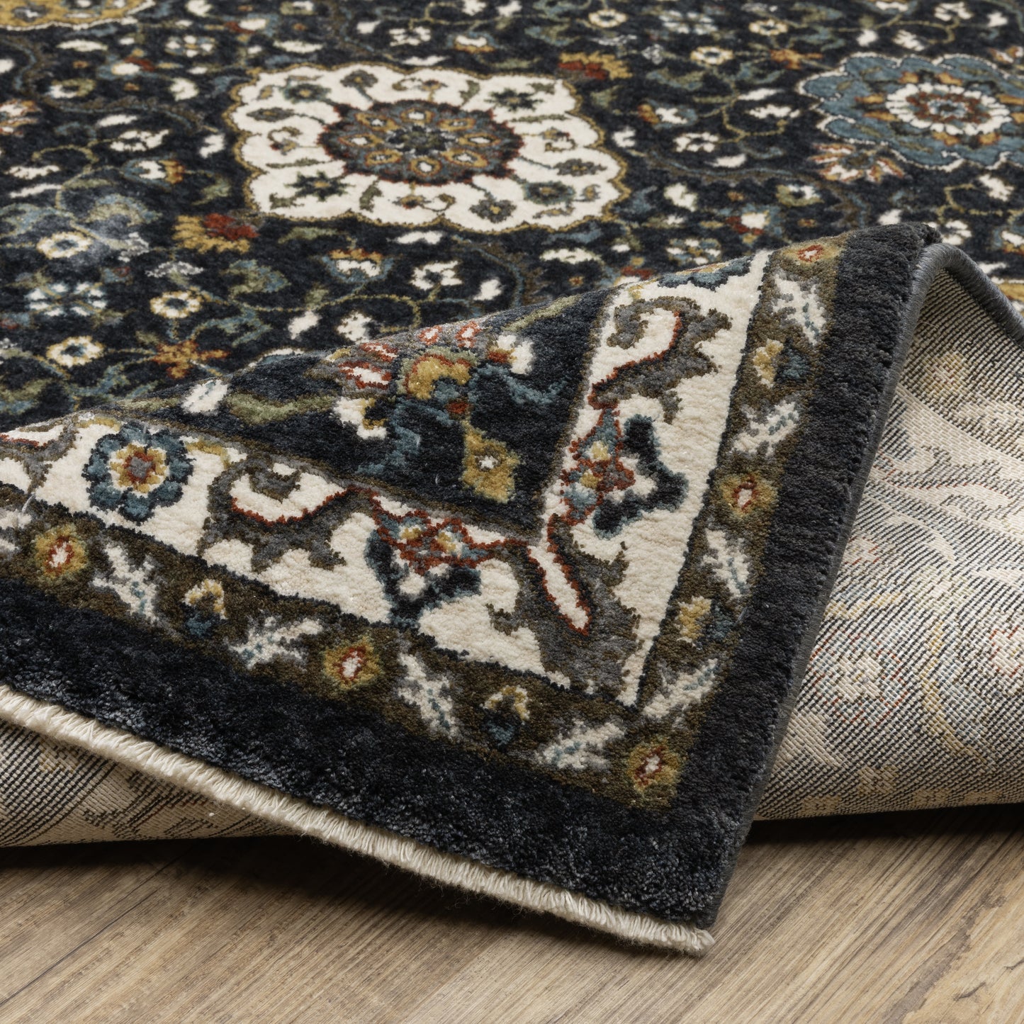 Oriental Weavers Vivian  Navy Gold Traditional