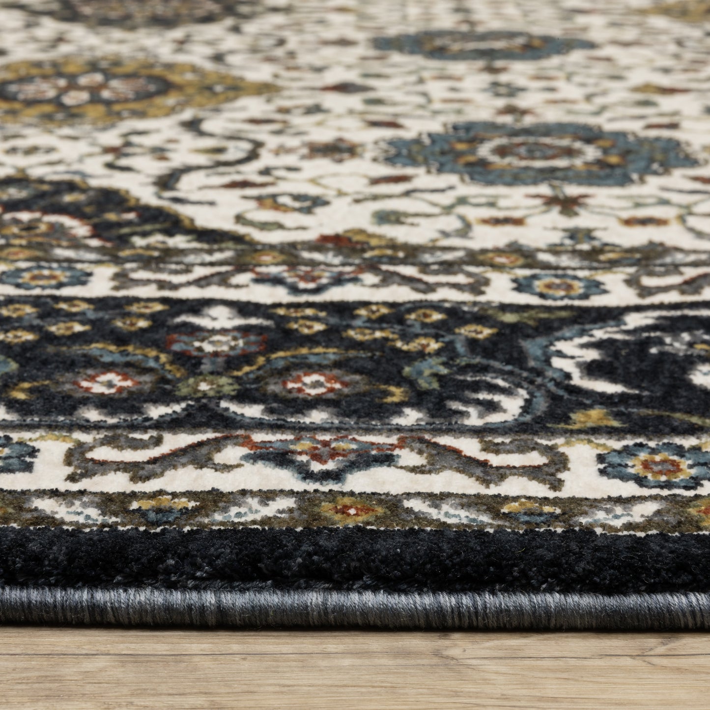 Oriental Weavers Vivian  Ivory Navy Traditional